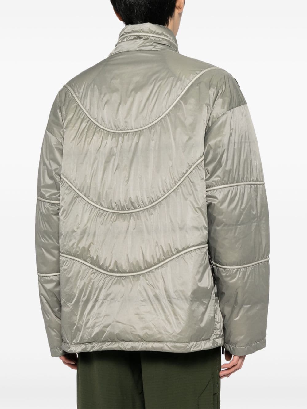 Shop Aa Spectrum Puffer Down Jacket In Green