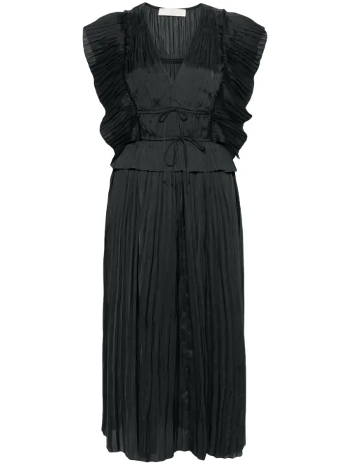 Robe Sky plissée à coupe mi-longue - Ulla Johnson - Modalova