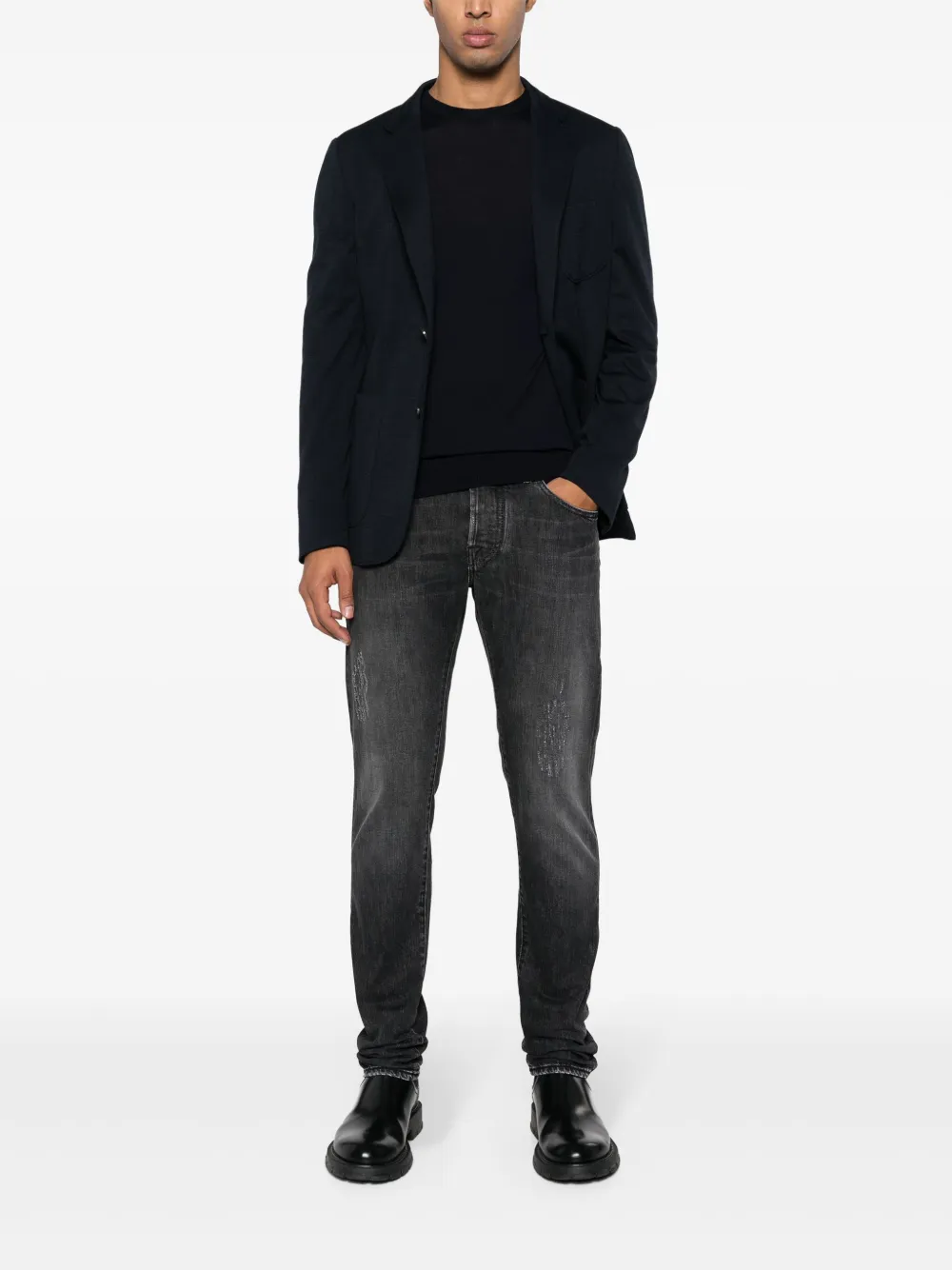 Piacenza Cashmere crew-neck wool jumper | Knitted Sweaters | Image 2