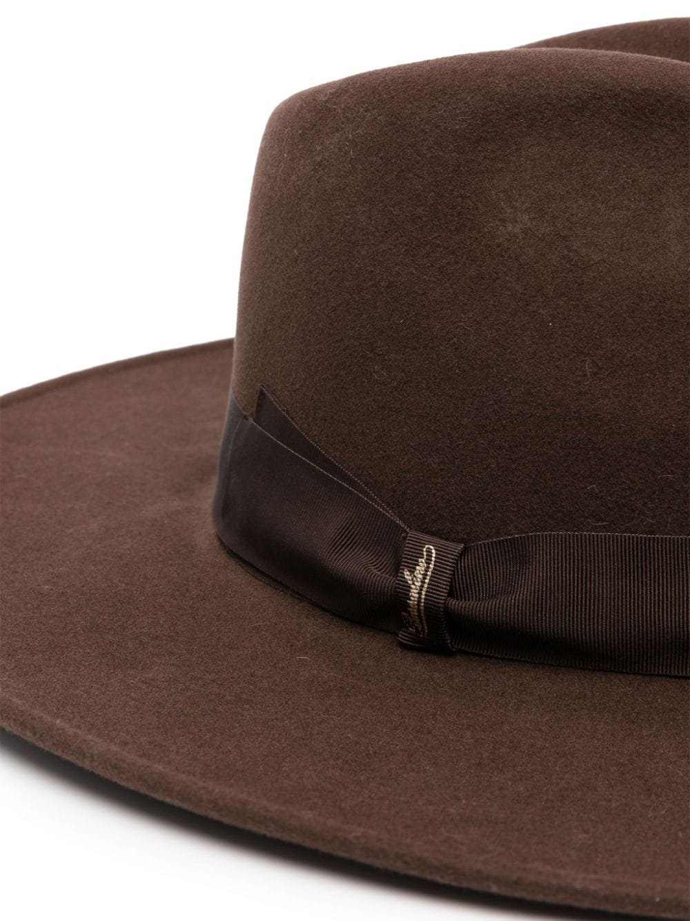 Borsalino Andrea felted fedora hat - Bruin