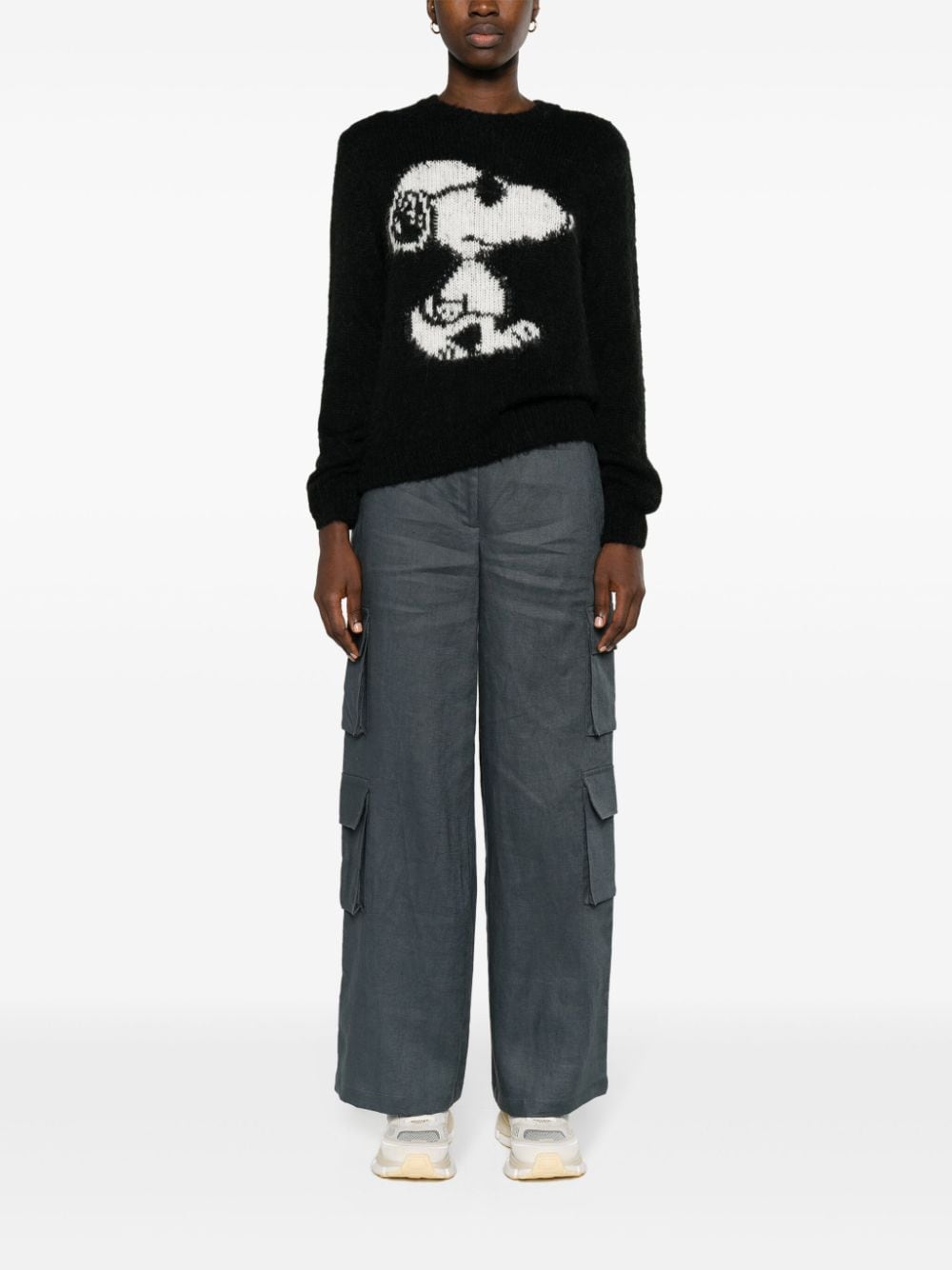 MC2 Saint Barth New Queen Snoopy jumper - Zwart