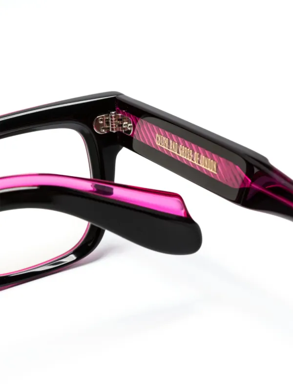 Cutler & Gross rectangle-frame Glasses | Black | FARFETCH RO