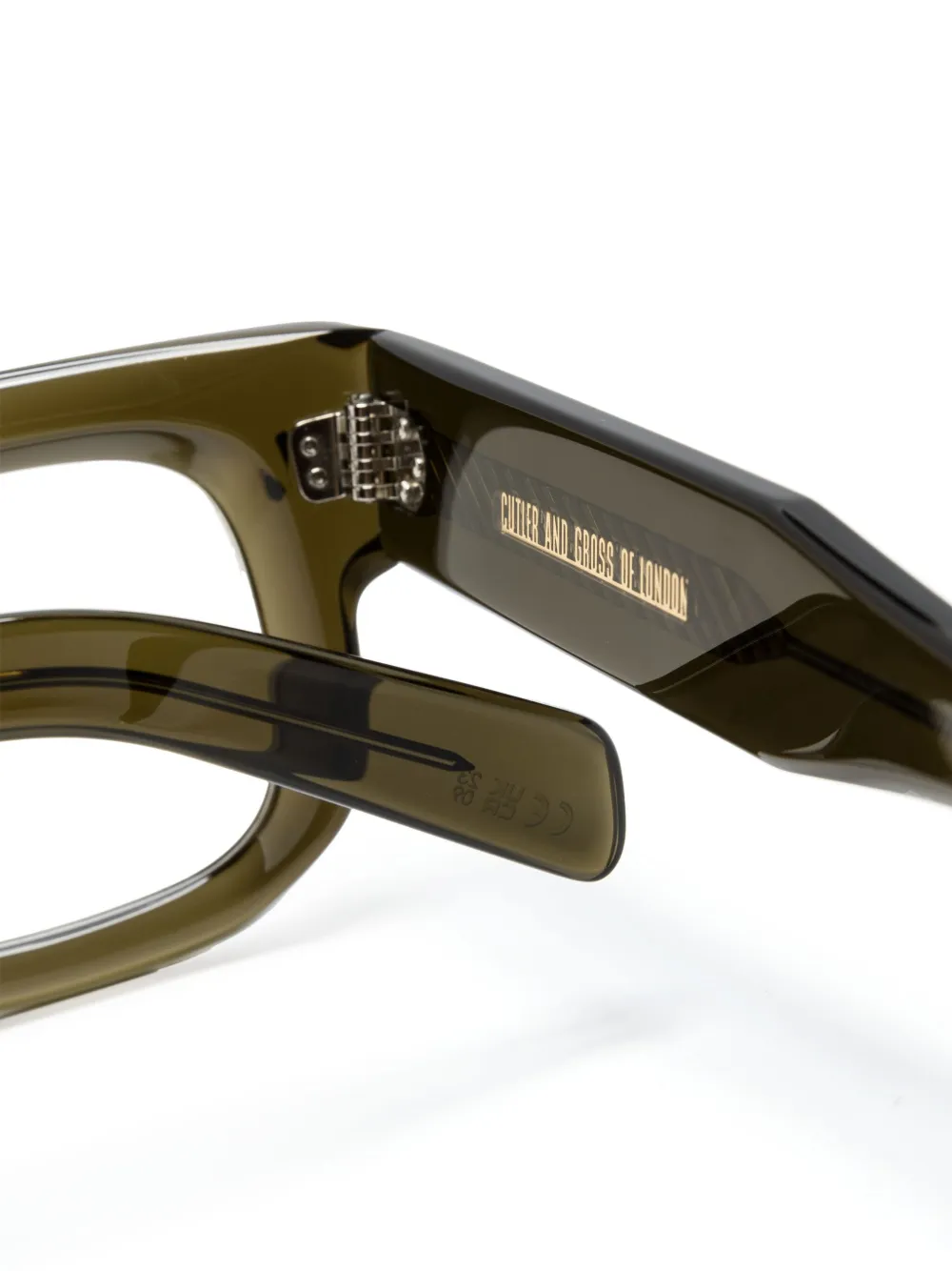 Cutler And Gross 1402 Rectangle-frame Glasses In Green
