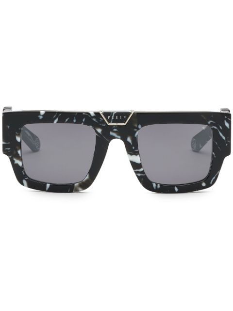 Philipp Plein marble-effect square-frame sunglasses Men