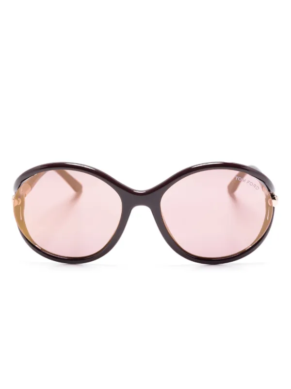 TOM FORD Eyewear oversized-frame Tinted Sunglasses Red FARFETCH PH