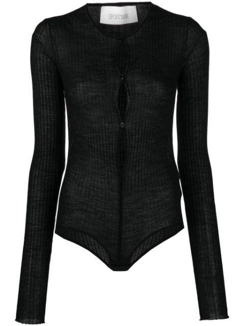 Sportmax Dinar ribbed bodysuit