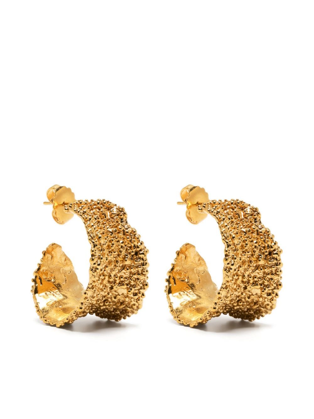 Alighieri The Rocky Road Colossal Hoop Earrings In Gold