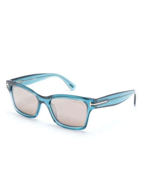 rectangle-frame translucent sunglasses