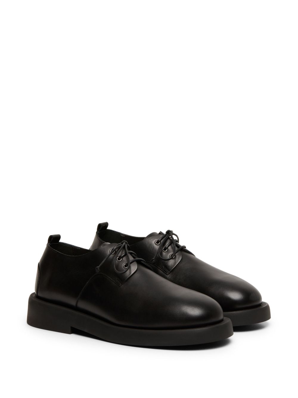 Marsèll polished leather derby shoes - Zwart