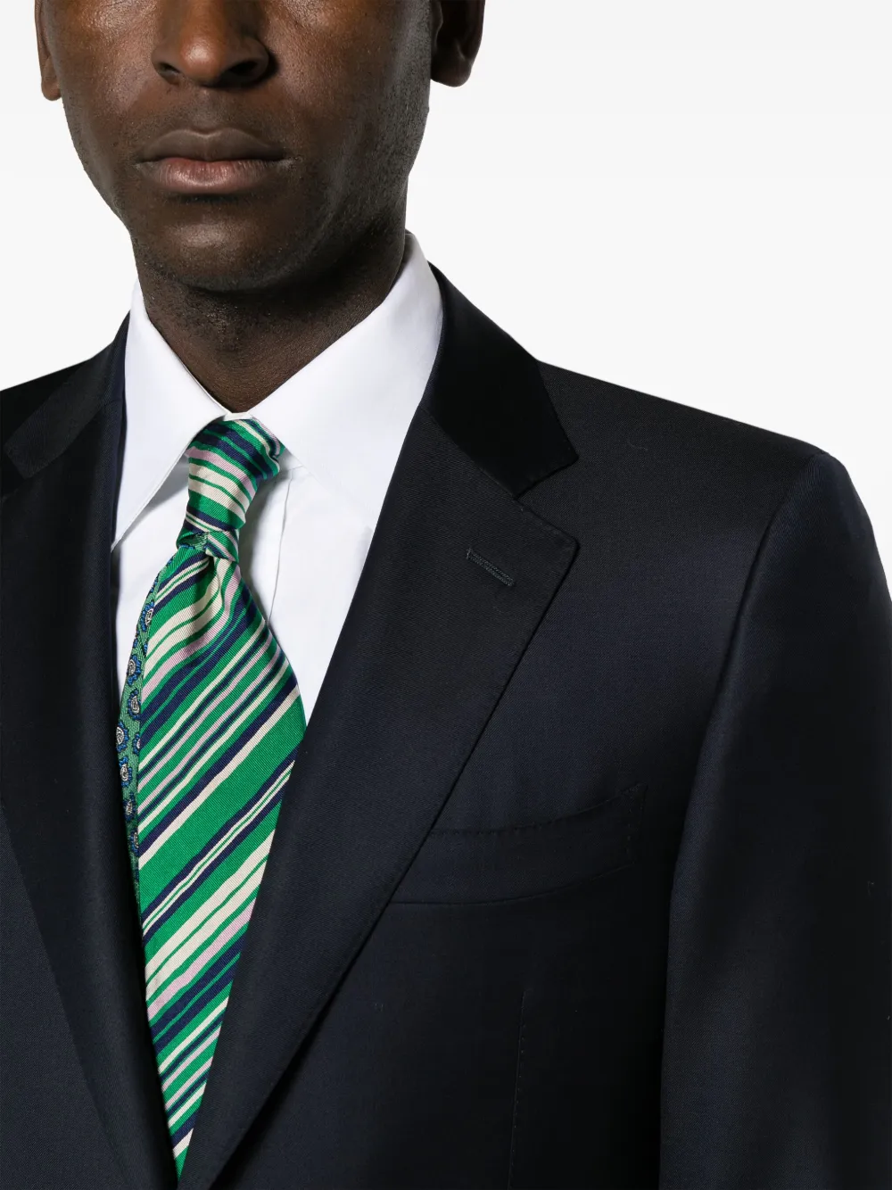 Canali Pak met enkele rij knopen Blauw