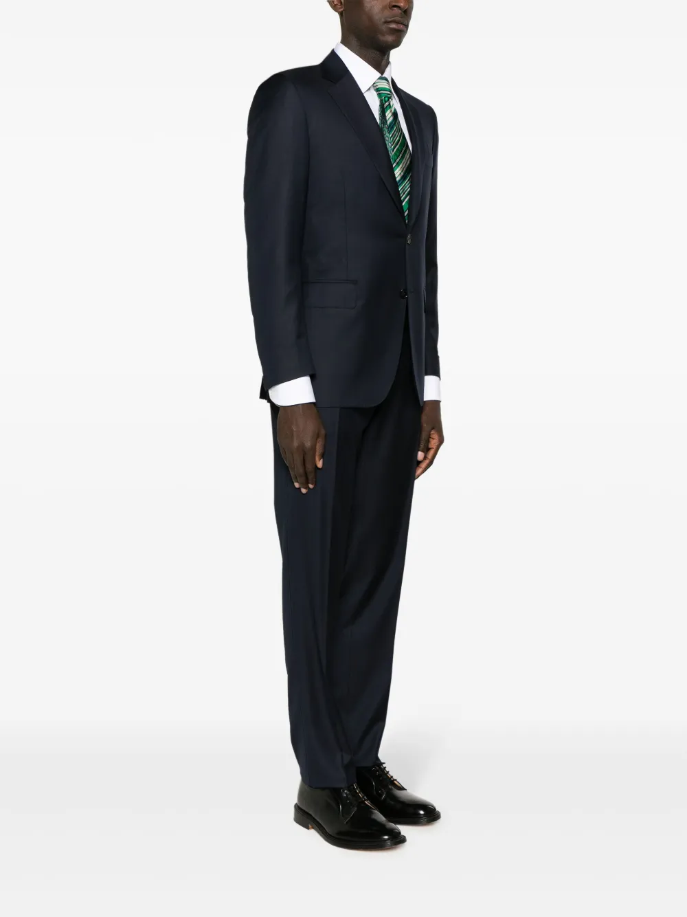 Canali Pak met enkele rij knopen Blauw