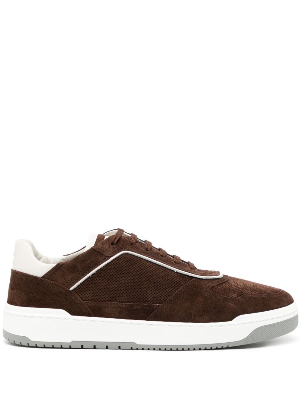 Brunello Cucinelli suede low-top sneakers Brown