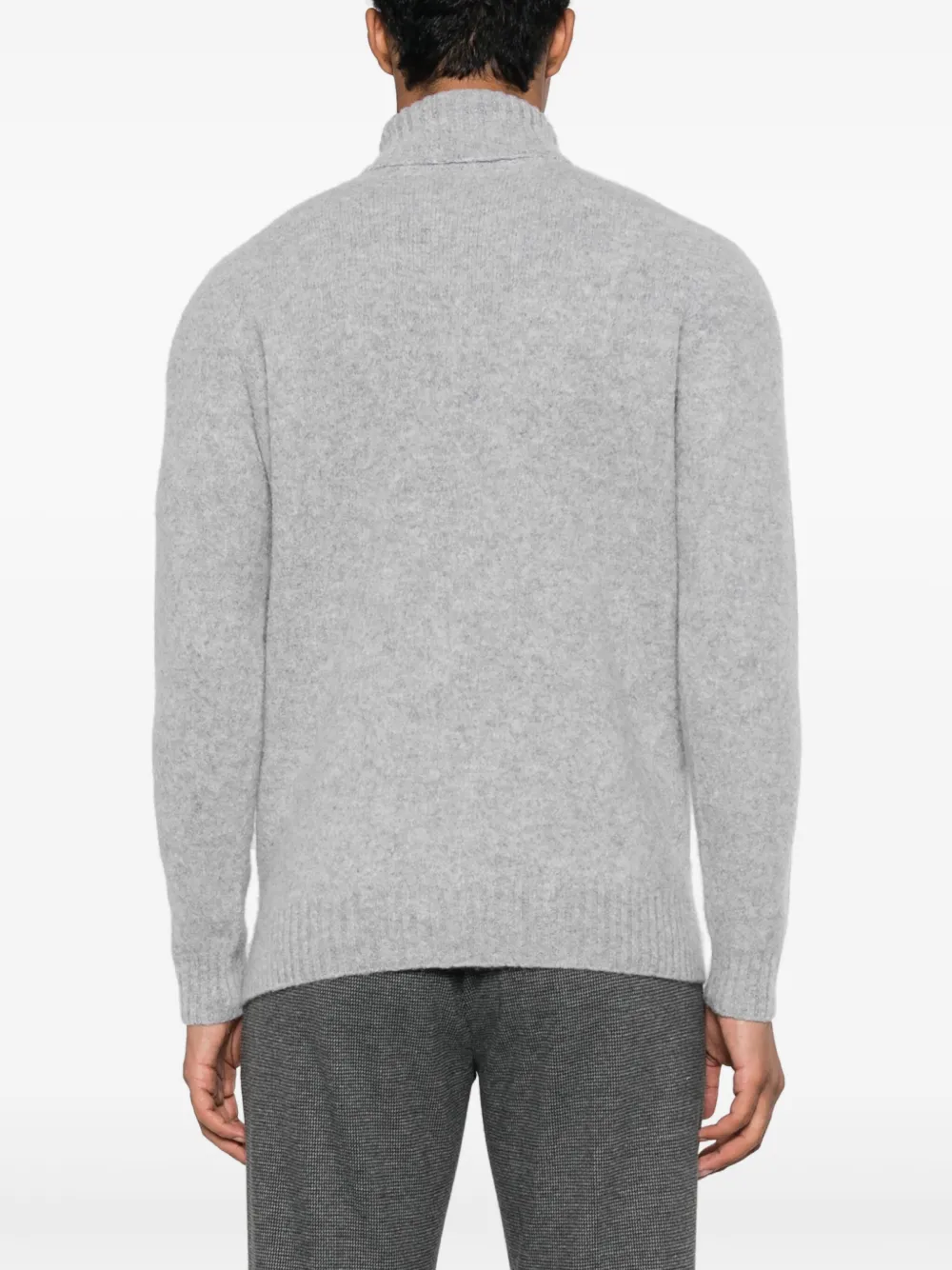 Drumohr roll-neck lambs wool jumper Grijs
