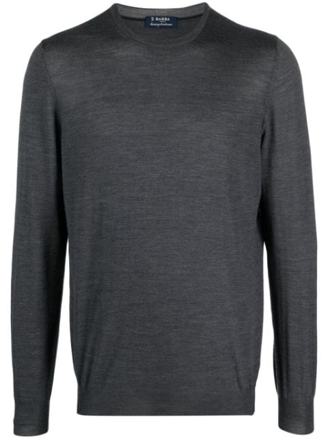 Barba fine-knit virgin wool jumper