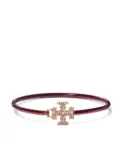 Tory Burch Eleanor pave hinged bracelet - Red
