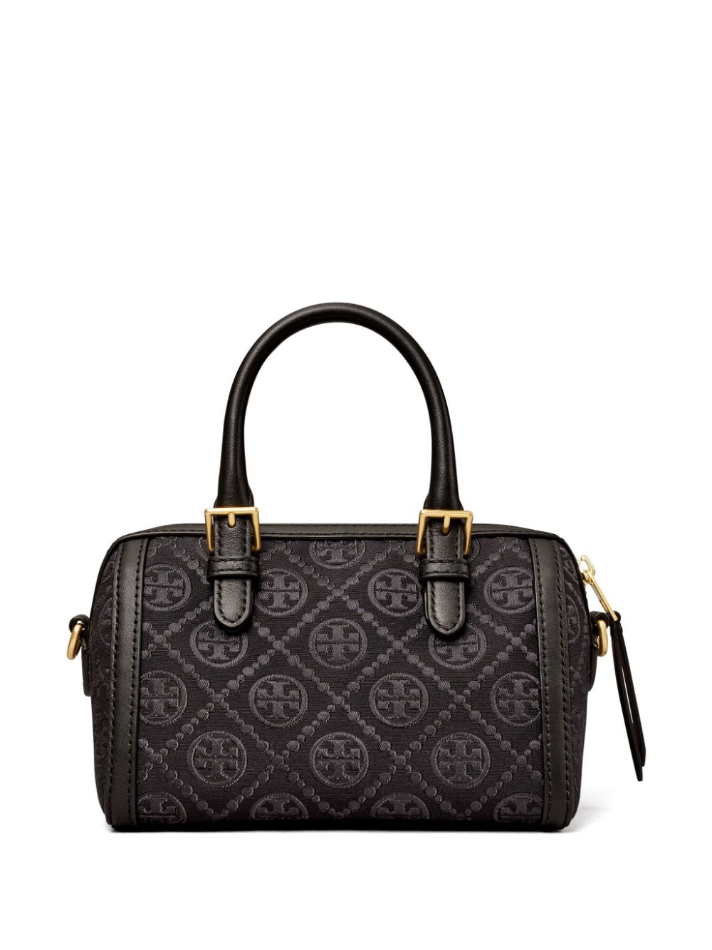 Shop Tory Burch Small T Monogram-jacquard Tote Bag In Black