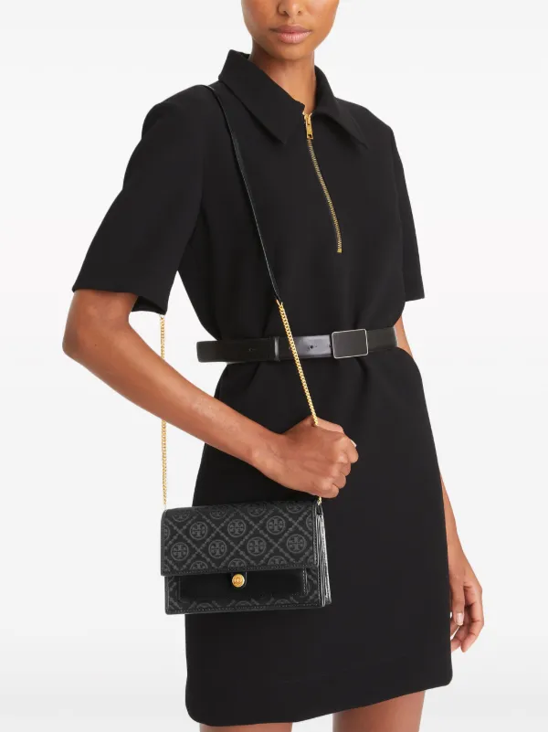 低価格 Tory Burch Black | Bag Shoulder Monogram-jacquard T バッグ