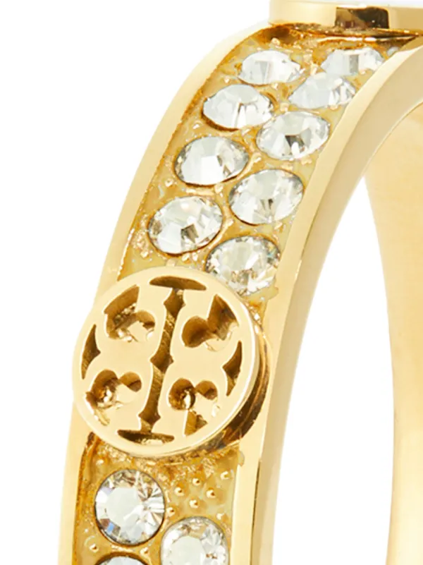 Tory Burch Miller Rhinestone Ring | Gold | FARFETCH