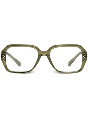 Gentle Monster Vonzo Kc1 square-frame Glasses | Green | FARFETCH CA
