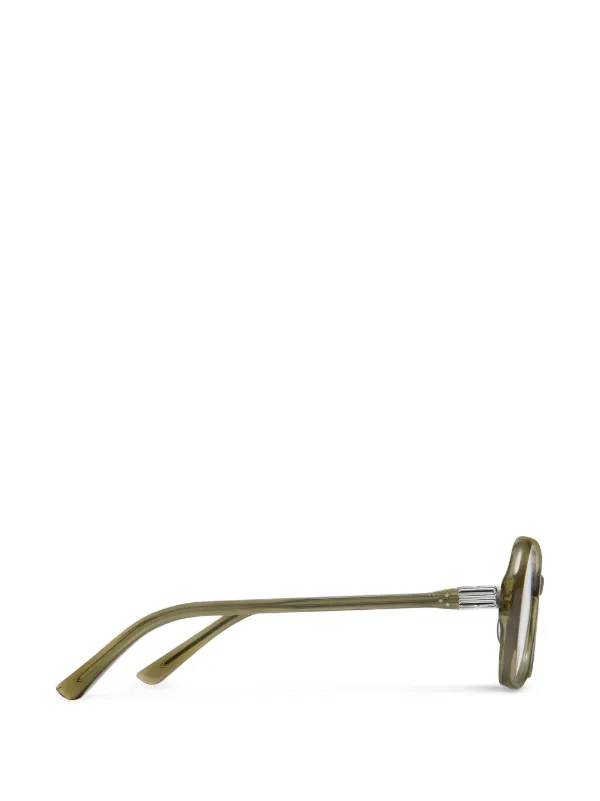 Gentle Monster Beca KC1 square-frame Glasses | Green | FARFETCH