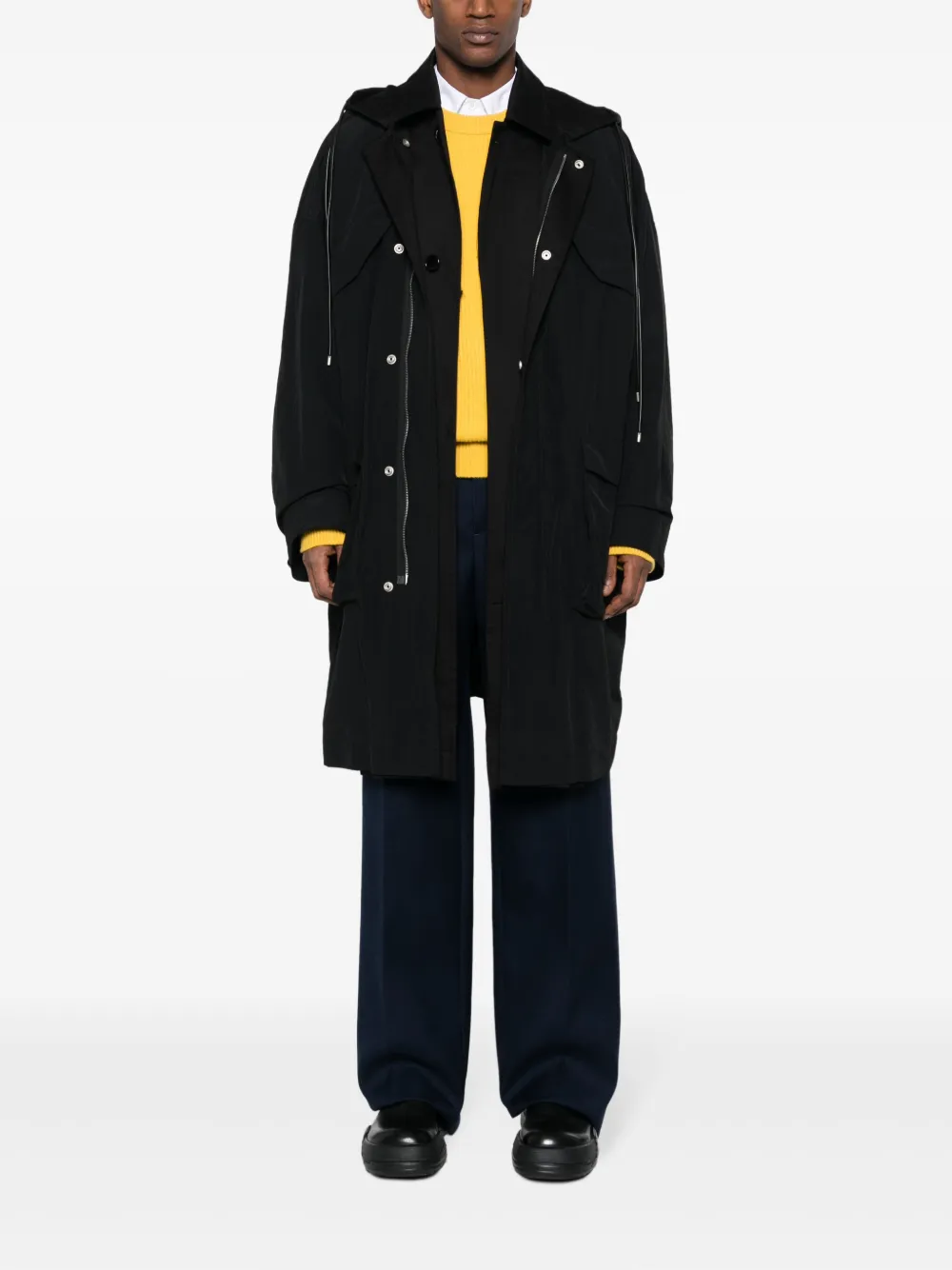 LOEWE Parka met capuchon - Zwart