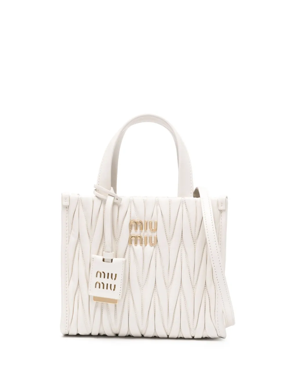 Miu Matelassé shopper Wit