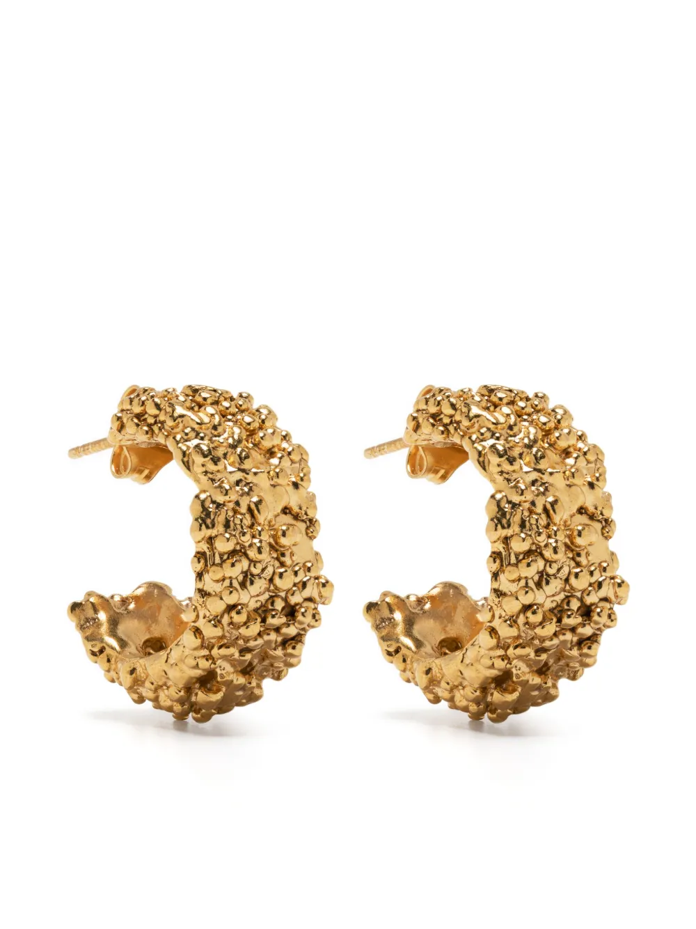 Alighieri The Rocky Road Hoop Earrings In Gold