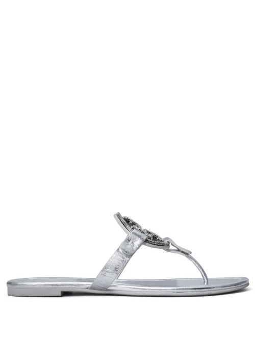 Sandales Miller à plaque logo - Tory Burch - Modalova