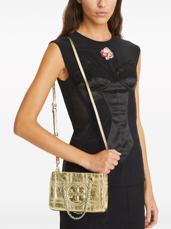 Tory burch metallic online bag