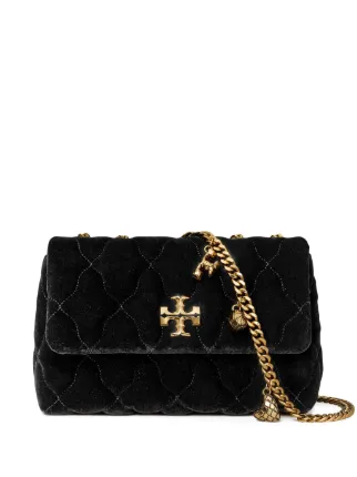 ショルダーバッグ・ポシェット [ToryBurch] KIRA VELVET SMALL CONVERTIBLE SHOULDER BAG Small Kira Draped Velvet Convertible Shoulder Bag: Women's