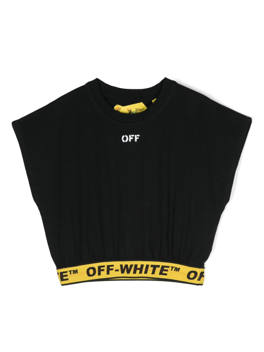 Off-White Kids T-shirt met logo Zwart