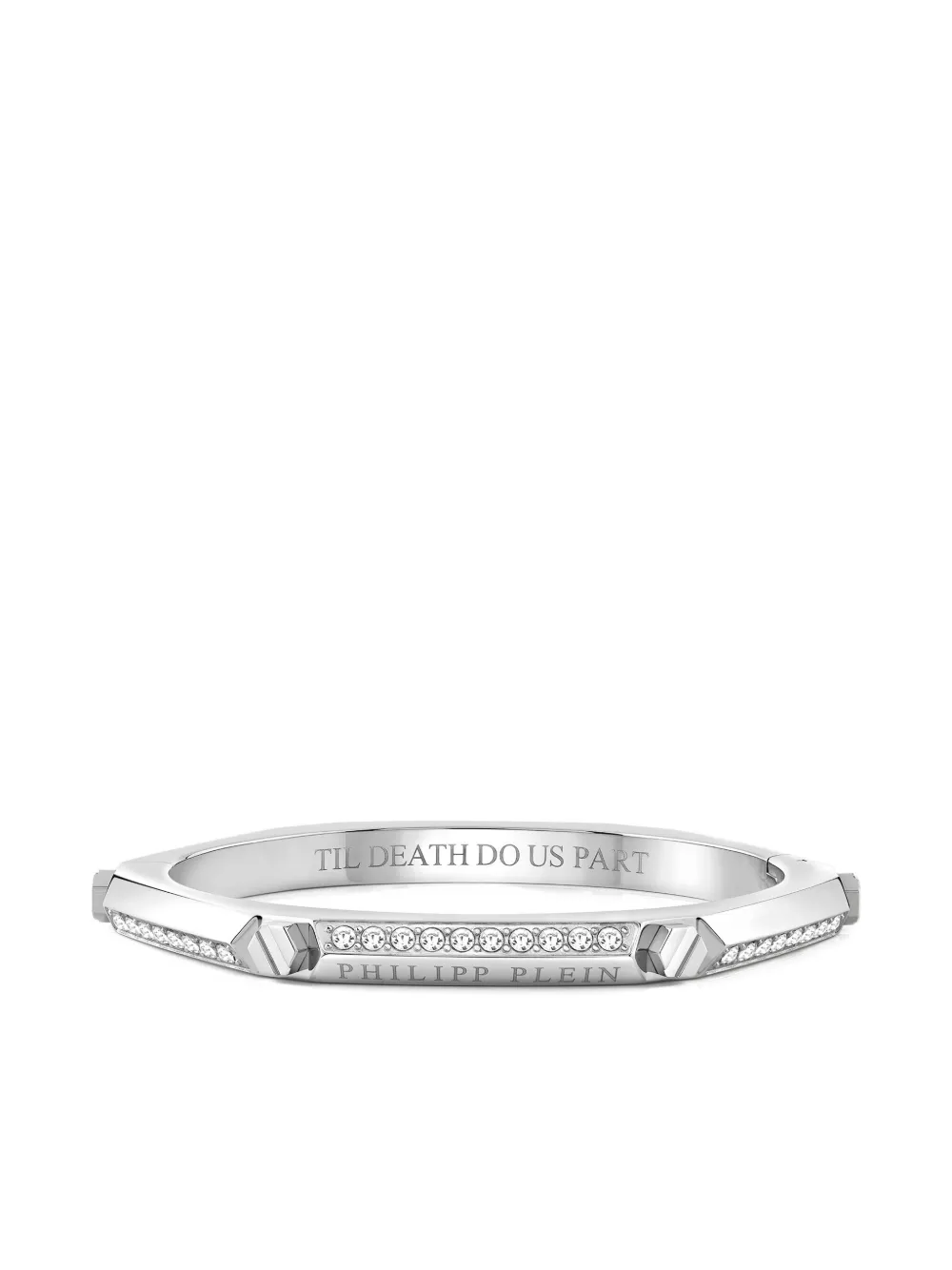 Philipp Plein brazalete con apliques de rombos | plateado | Image 1