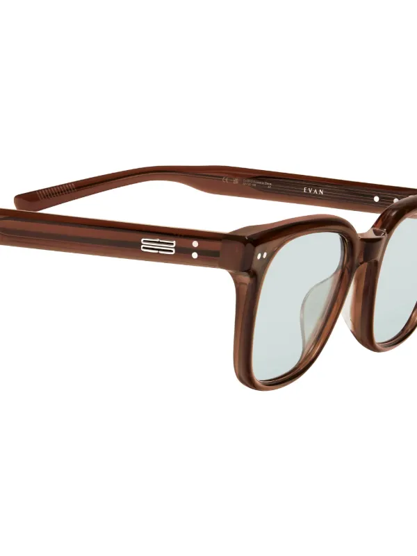 Evan BRC13 ブラウン/グリーン GENTLE MONSTER Gentle Monster Evan BRC13 square-frame Glasses | Brown
