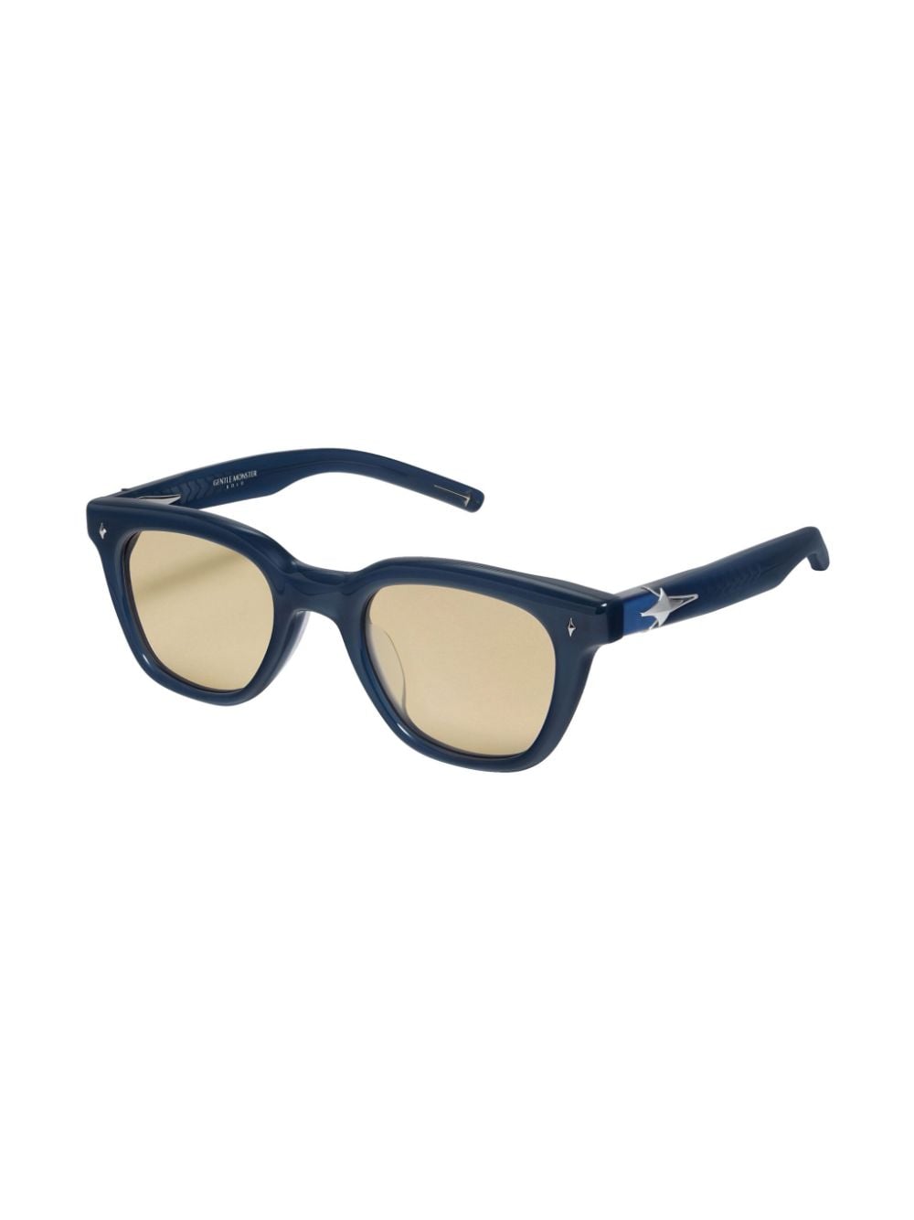 Shop Gentle Monster Gauss Nc3 Square-frame Glasses In Blue