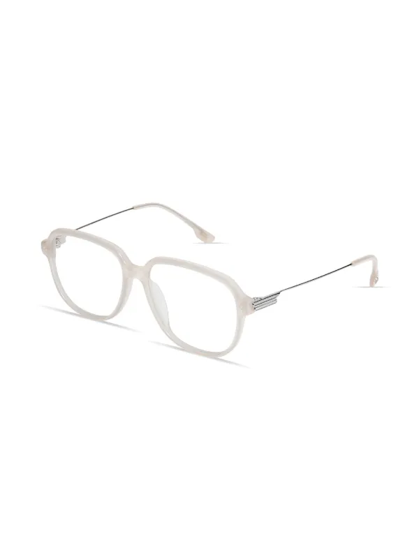 GENTLE MONSTER クリアホワイト メガネ　ANNA Gentle Monster Anna Bec2 square-frame Glasses | White | FARFETCH