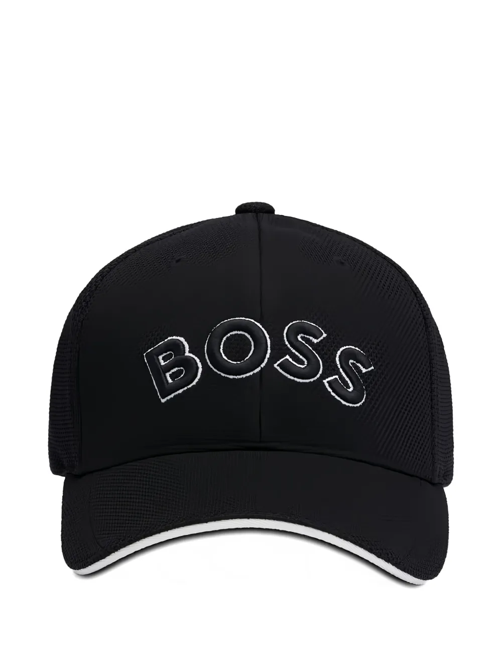 BOSS Boné com aba curvada e logo bordado | Preto | Image 1