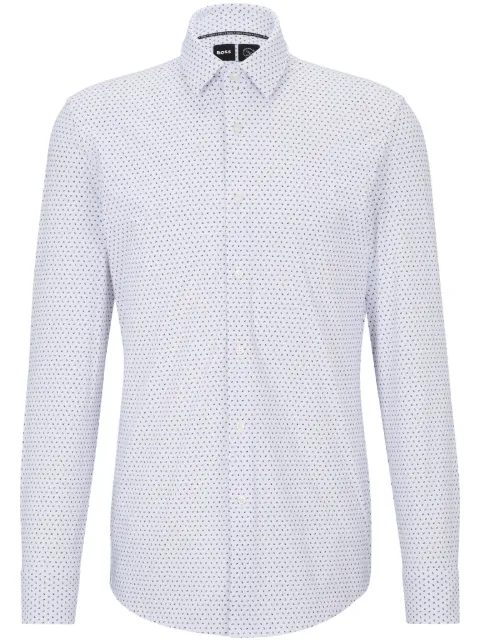 BOSS Camisa com padronagem monogramada