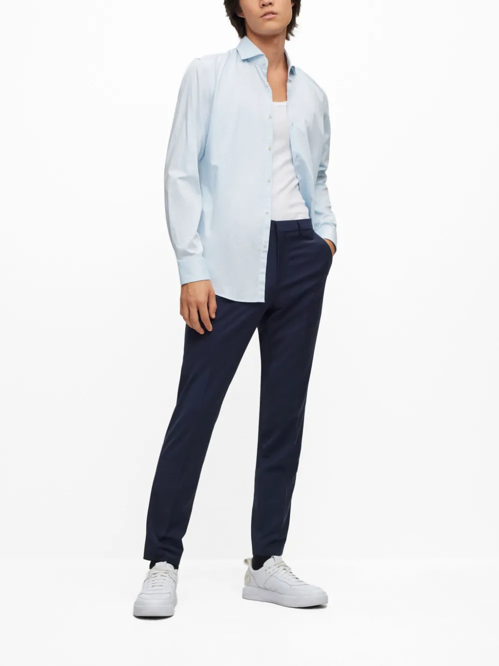 HUGO Camisa com colarinho francês | Image 2