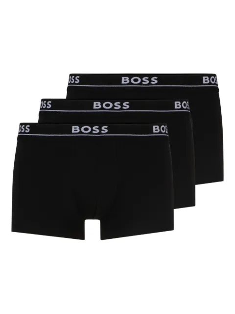 BOSS Kit 3 cuecas boxer com logo no cós