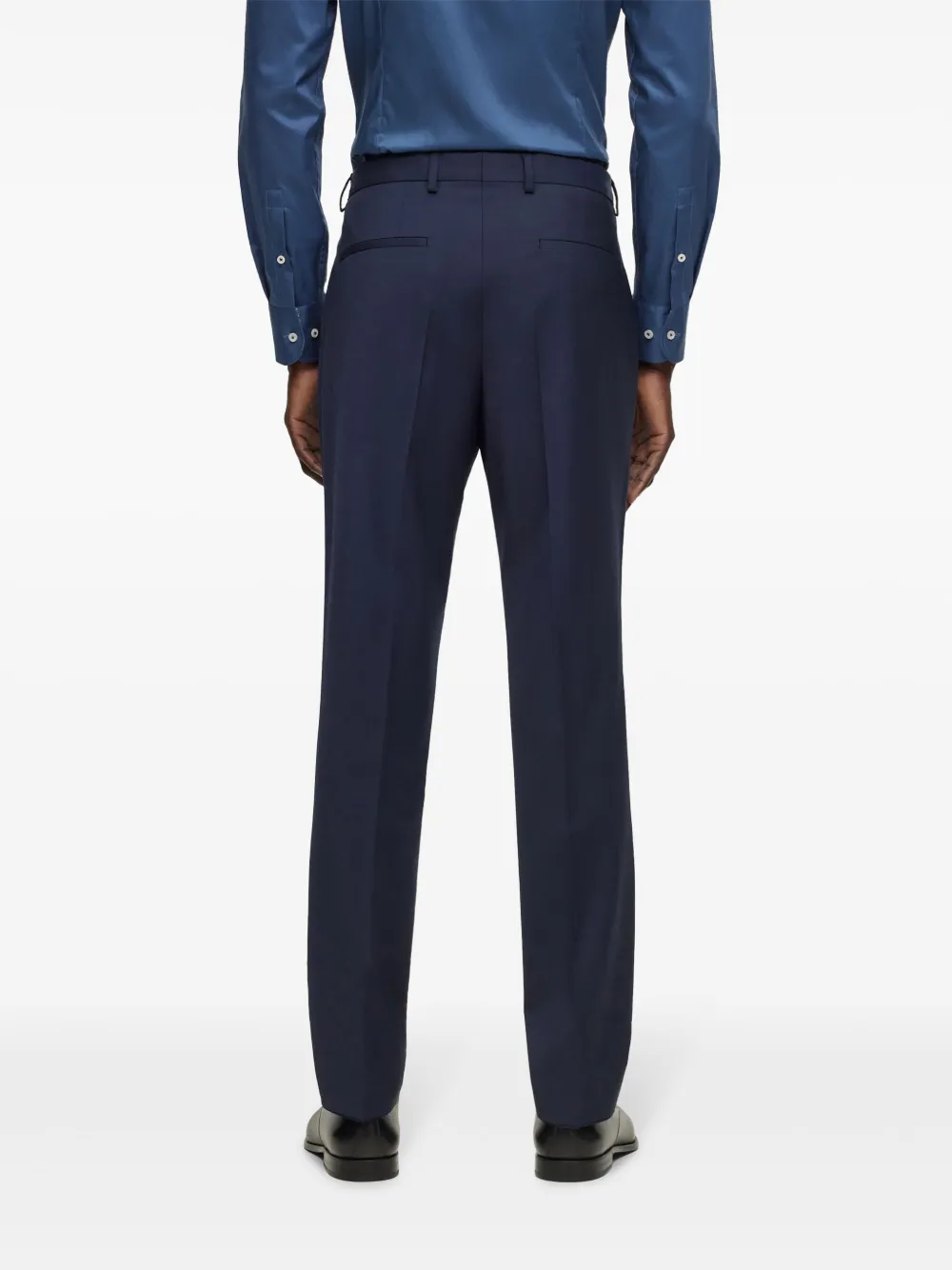 BOSS Slim-fit pantalon Blauw