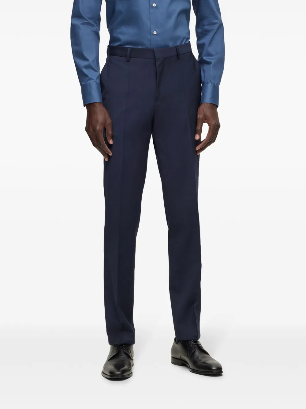 BOSS Slim-fit pantalon Blauw