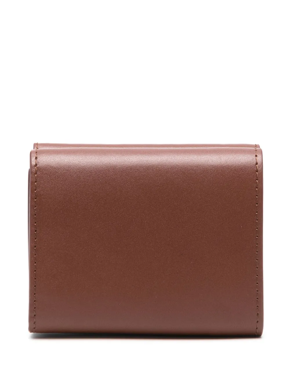 Shop Apc Logo-stamp Wallet In Braun