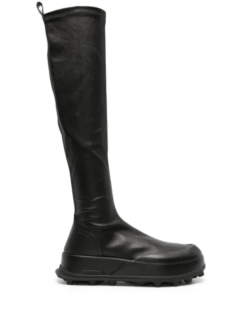 Jil Sander knee-high leather boots