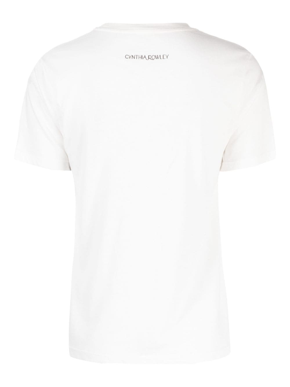 Shop Cynthia Rowley Floral-print Cotton T-shirt In White