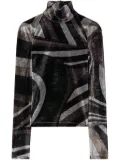 PUCCI Iride-print top - Black