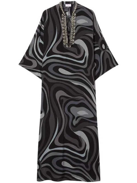 PUCCI Marmo-print silk kaftan