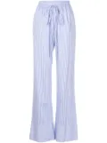 Gloria Coelho x Isabella Fiorentino striped cotton trousers - Blue
