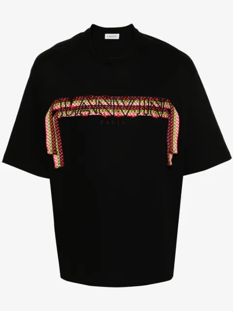 Lanvin curb lace-detailed cotton T-shirt