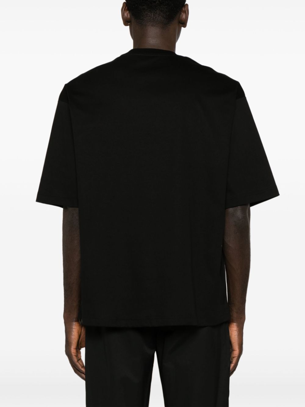 Lanvin curb lace-detailed cotton T-shirt Men