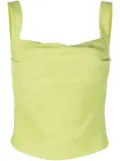 Paris Georgia Raf Singlet pleat-detailing tank top - Green